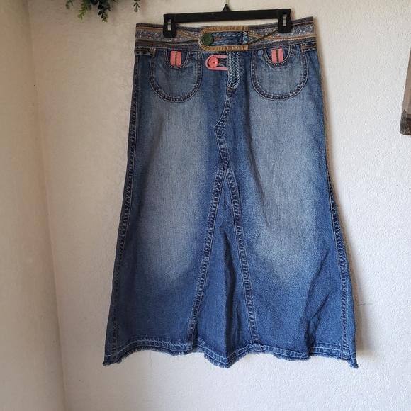 CAbi Dresses & Skirts - Vintage Cabi An Original by Carol Anderson Long Denim Jean Skirt Size 8